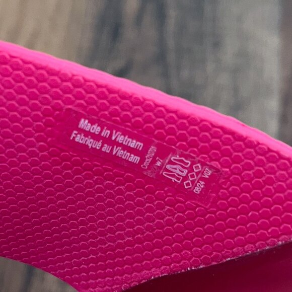 Crocs Getaway Groove Platform H Strap Sandal # 210701 Size 7 Dragon Fruit Pink - Picture 13 of 14